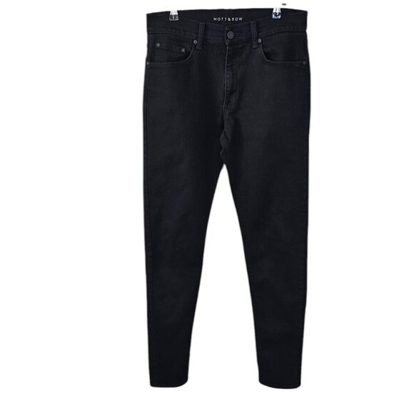 Mott & Bow Men's Slim Black Jeans - Picture 1 of 9